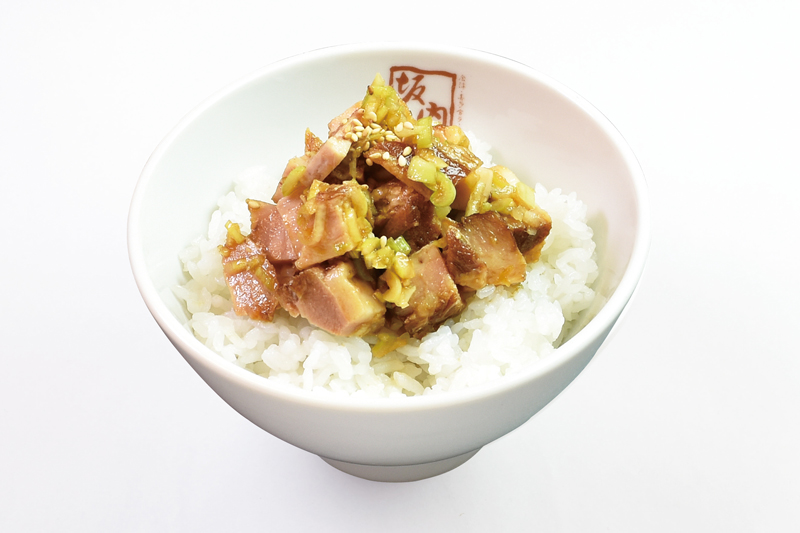 わさび醤油の焼豚ご飯